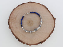 Load image into Gallery viewer, Lapis Lazuli and Sterling Silver Bracelet