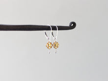 Load image into Gallery viewer, Extra Small Mixed Metal Flower Earrings