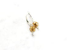 Load image into Gallery viewer, Extra Small Mixed Metal Flower Earrings