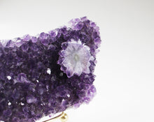 Load image into Gallery viewer, Amethyst Crystal Cluster with Stalactite