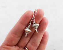 Load image into Gallery viewer, Bali Silver Pyramid Earrings