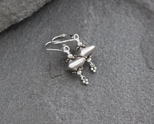 Load image into Gallery viewer, Bali Silver Pyramid Earrings