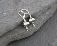 Load image into Gallery viewer, Bali Silver Pyramid Earrings
