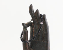 Load image into Gallery viewer, Black Onyx Bracelet with Sterling Silver
