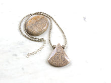 Load image into Gallery viewer, Indonesian Fossil Coral Necklace with Hill Tribe Silver