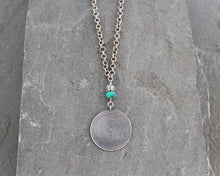 Load image into Gallery viewer, Thai Silver and Turquoise Necklace