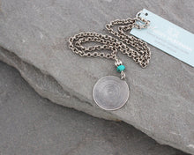Load image into Gallery viewer, Thai Silver and Turquoise Necklace