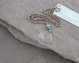 Thai Silver and Turquoise Necklace