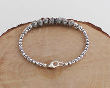 Load image into Gallery viewer, Turkish Silver Beaded Bracelet