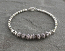 Load image into Gallery viewer, Turkish Silver Beaded Bracelet