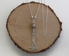 Load image into Gallery viewer, Turkish Silver Filigree Tassel Necklace