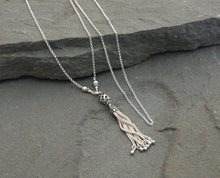 Load image into Gallery viewer, Turkish Silver Filigree Tassel Necklace