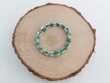 Load image into Gallery viewer, Turquoise and Sterling Silver Beaded Necklace
