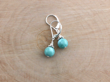 Load image into Gallery viewer, Larimar and Silver Earrings