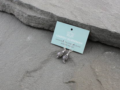 Turkish Silver Spiral Earrings