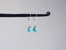 Load image into Gallery viewer, Larimar and Silver Earrings