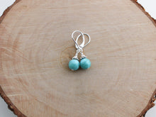 Load image into Gallery viewer, Larimar and Silver Earrings