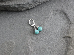 Larimar and Silver Earrings