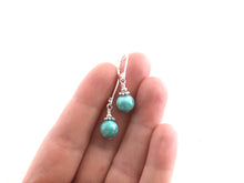 Load image into Gallery viewer, Larimar and Silver Earrings