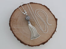 Load image into Gallery viewer, Turkish Silver Filigree Round Tassel Necklace