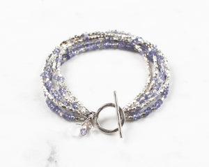 Tanzanite and Moonstone Bracelet