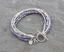 Load image into Gallery viewer, Tanzanite and Moonstone Bracelet