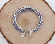 Load image into Gallery viewer, Tanzanite and Moonstone Bracelet