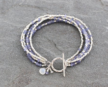 Load image into Gallery viewer, Tanzanite and Moonstone Bracelet