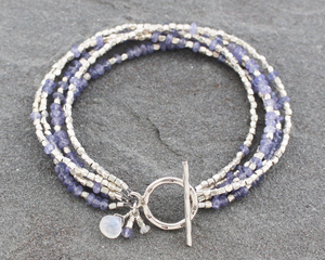 Tanzanite and Moonstone Bracelet