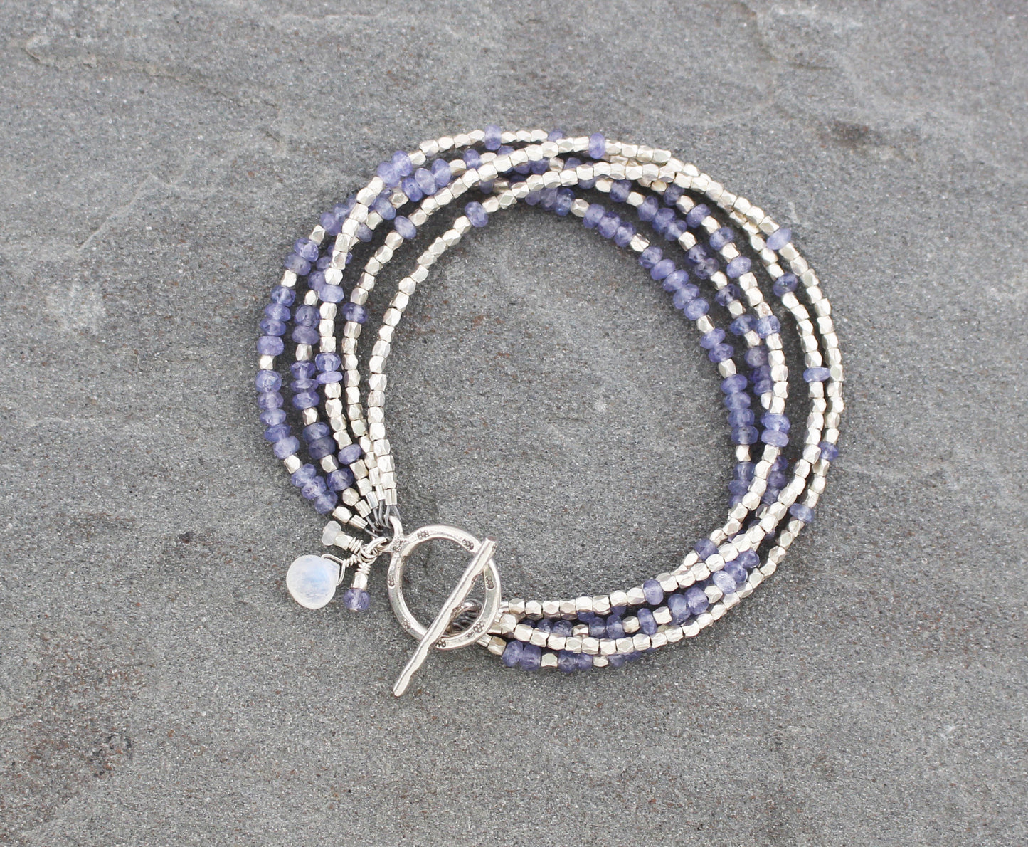 Tanzanite and Moonstone Bracelet