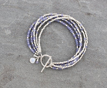 Load image into Gallery viewer, Tanzanite and Moonstone Bracelet