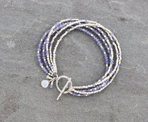 Tanzanite and Moonstone Bracelet