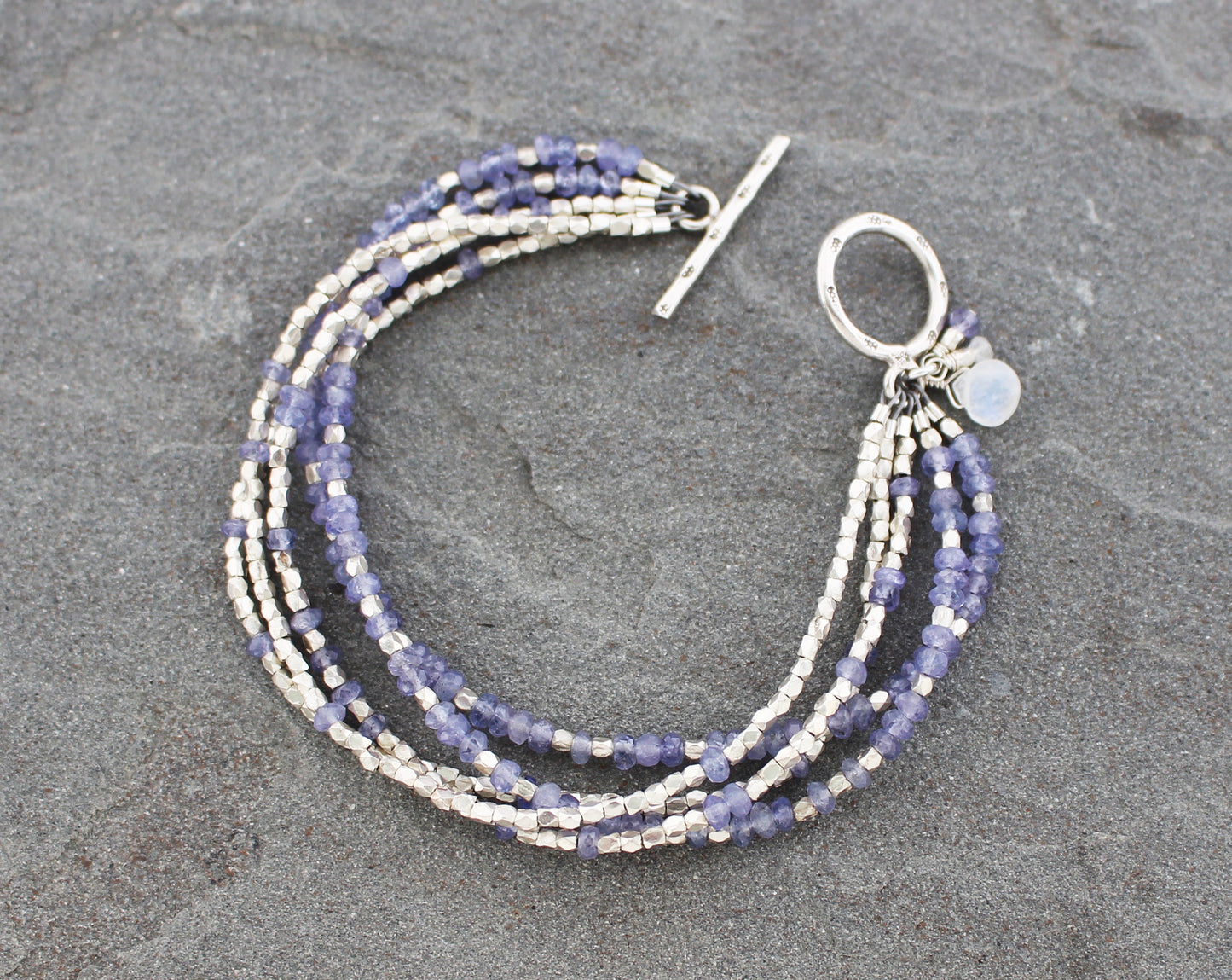 Tanzanite and Moonstone Bracelet