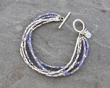 Load image into Gallery viewer, Tanzanite and Moonstone Bracelet