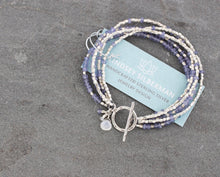 Load image into Gallery viewer, Tanzanite and Moonstone Bracelet