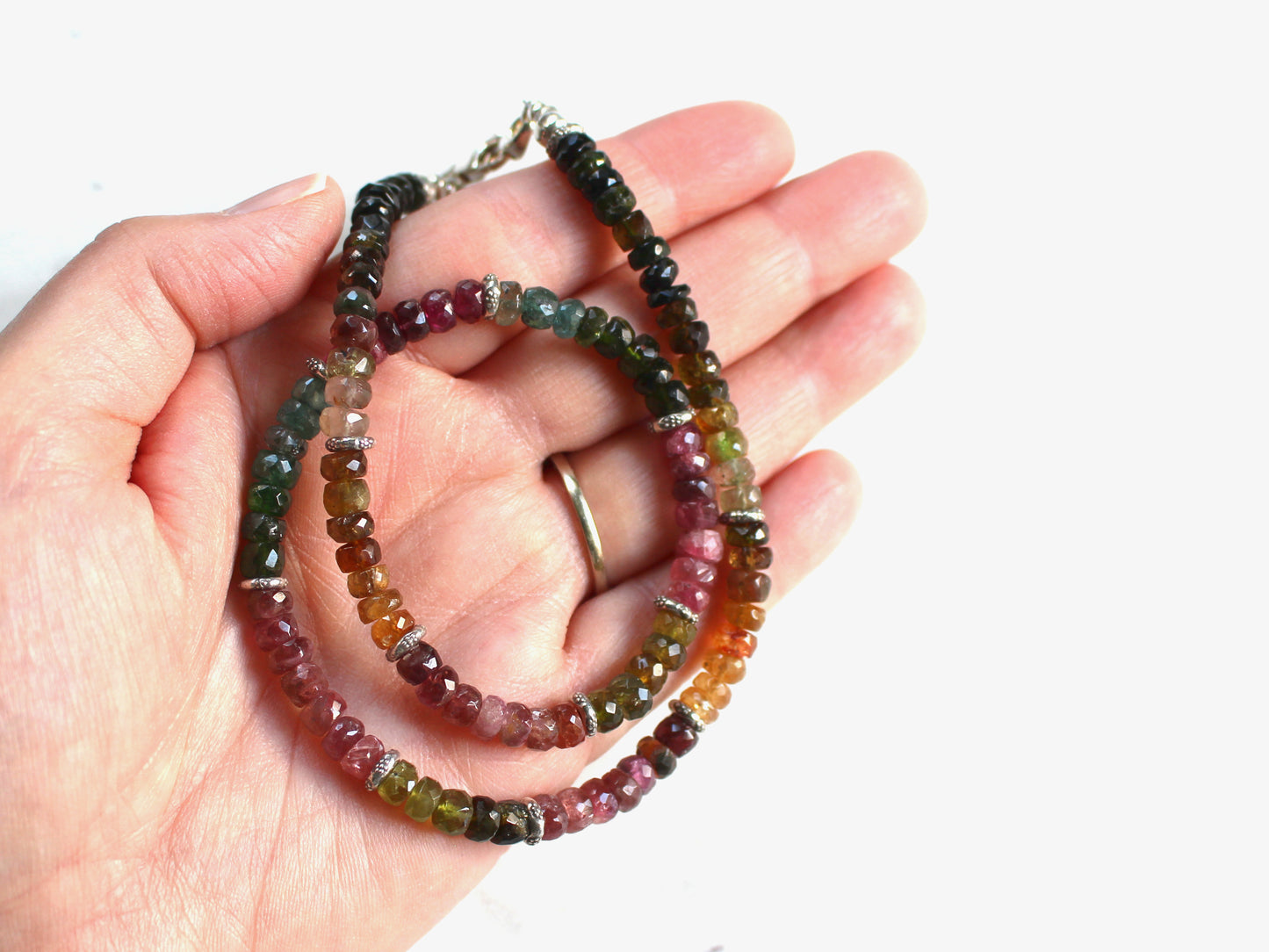 Rainbow Tourmaline Necklace