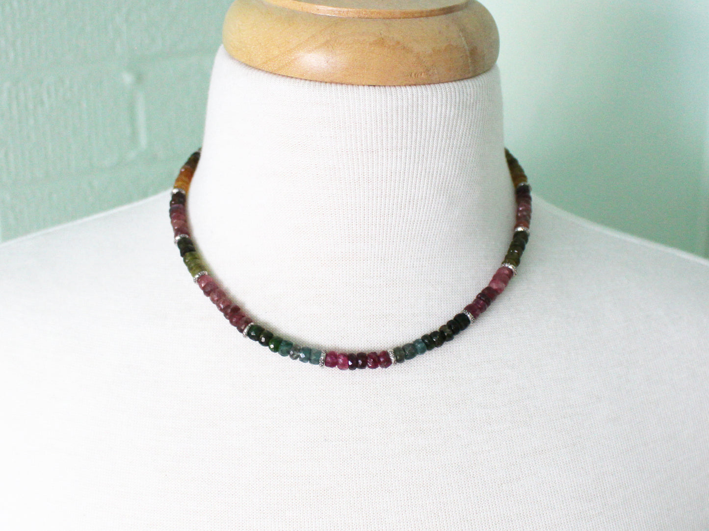 Rainbow Tourmaline Necklace