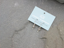 Load image into Gallery viewer, Extra Small Sterling Silver Flower Earrings