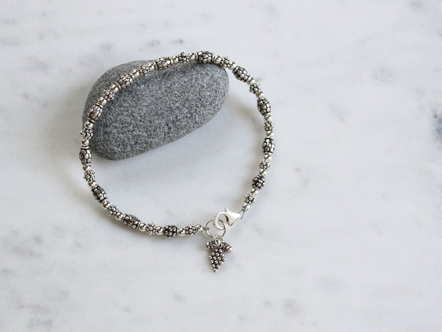 Bali Style Sterling Silver Bracelet