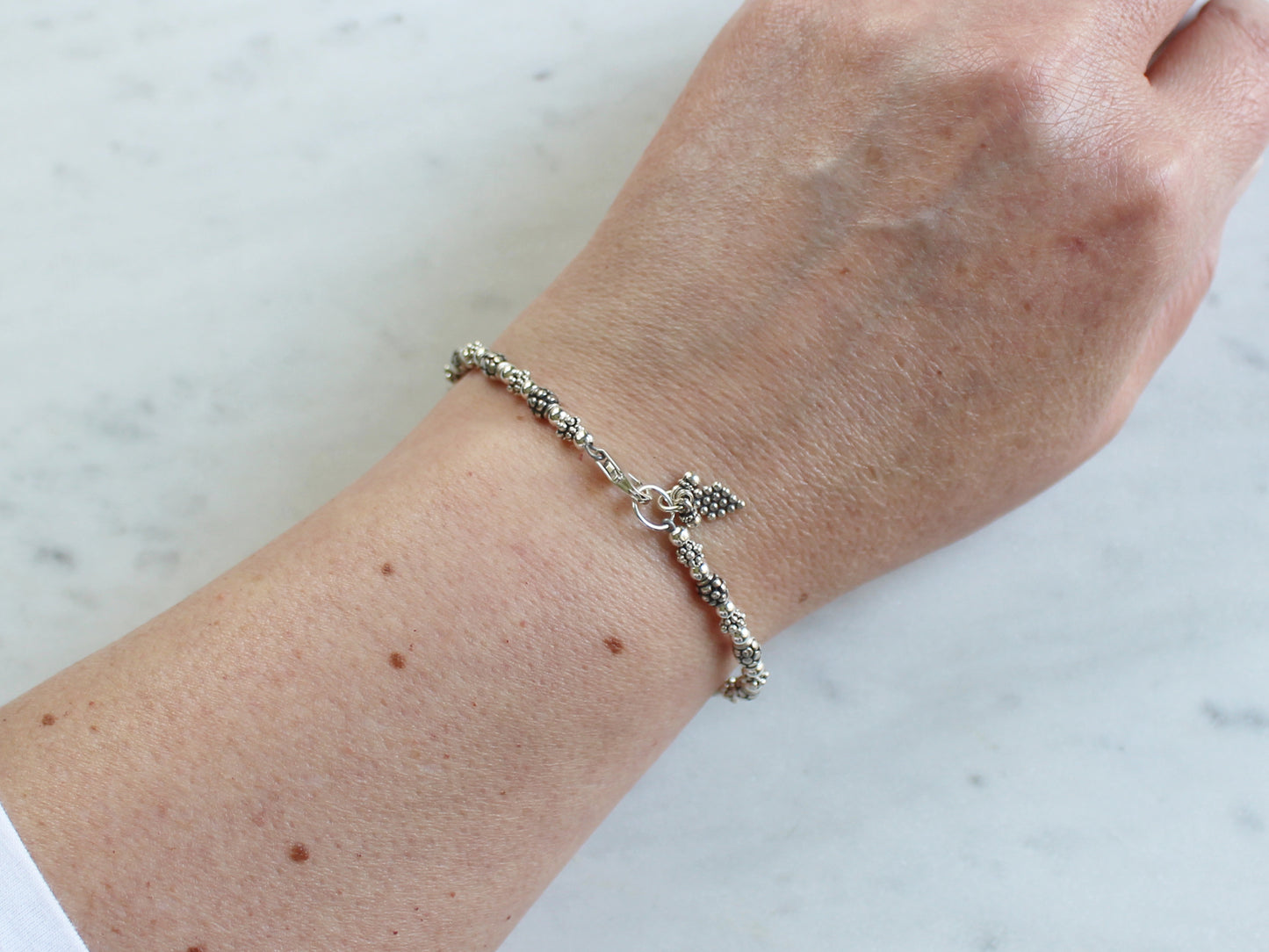 Bali Style Sterling Silver Bracelet