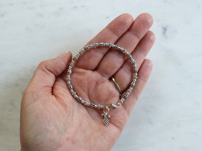 Bali Style Sterling Silver Bracelet