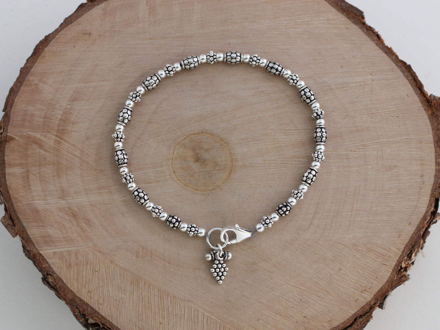 Bali Style Sterling Silver Bracelet