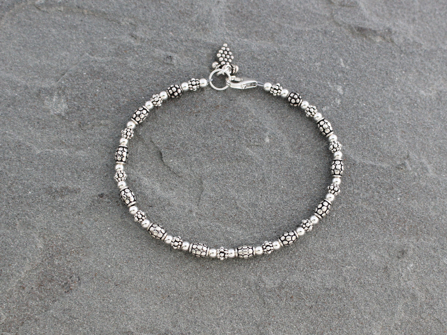 Bali Style Sterling Silver Bracelet