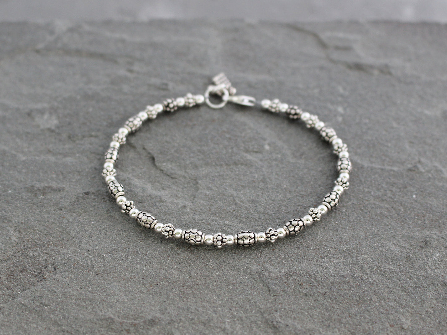 Bali Style Sterling Silver Bracelet