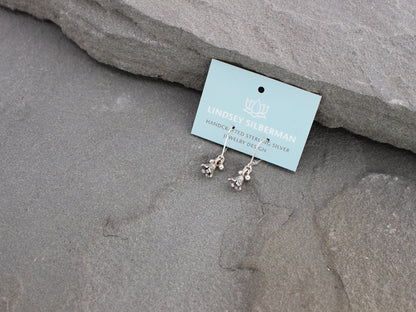 Thai Silver Bell Flower Earrings