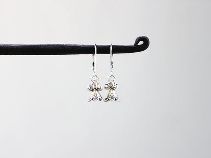Thai Silver Bell Flower Earrings