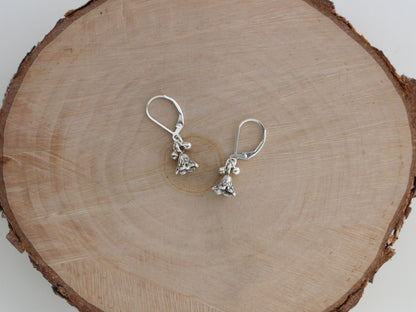 Thai Silver Bell Flower Earrings