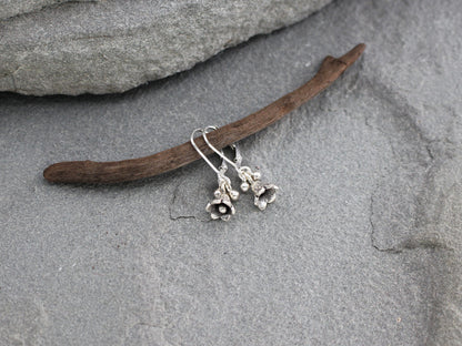 Thai Silver Bell Flower Earrings