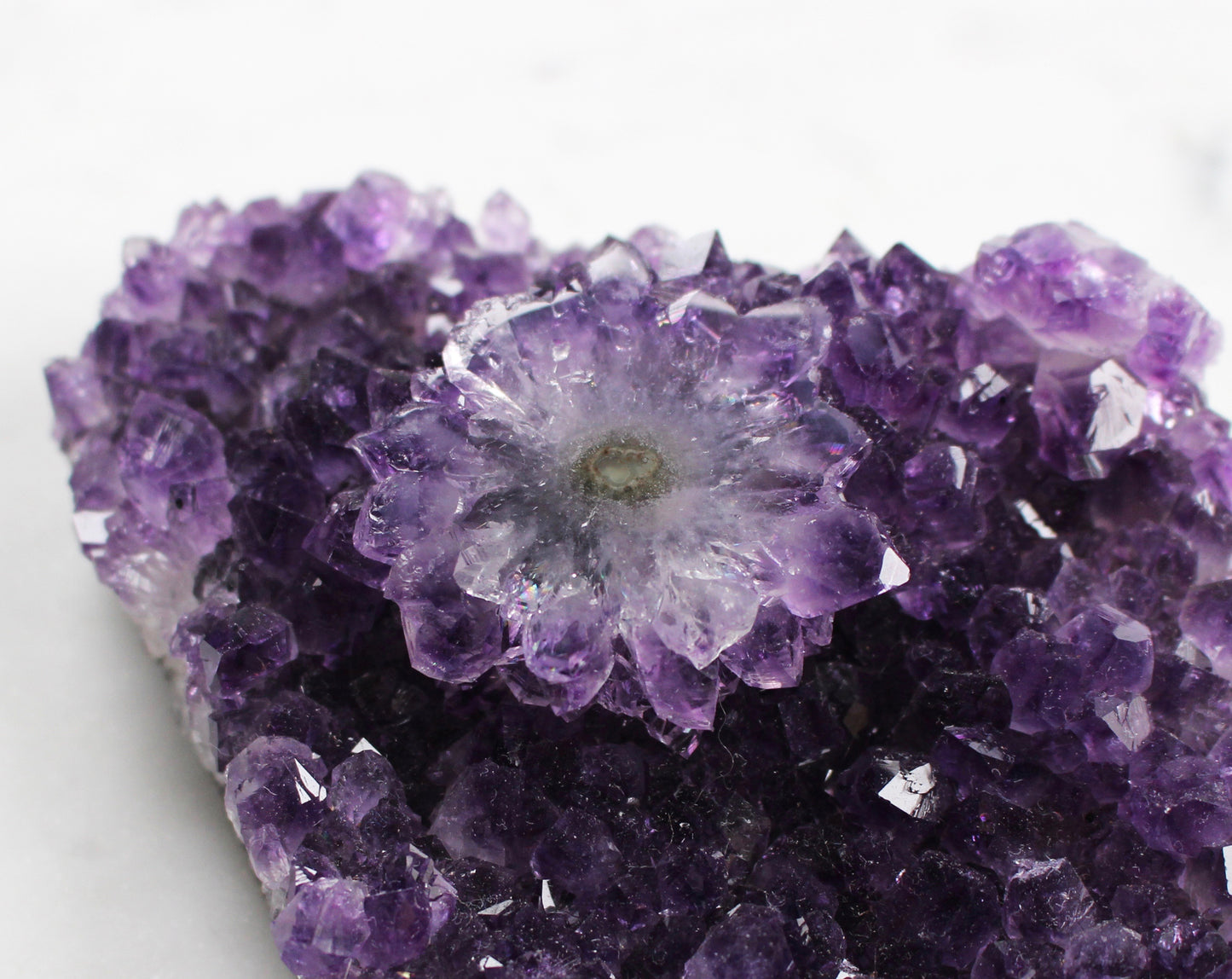 Amethyst Crystal Cluster with Stalactite
