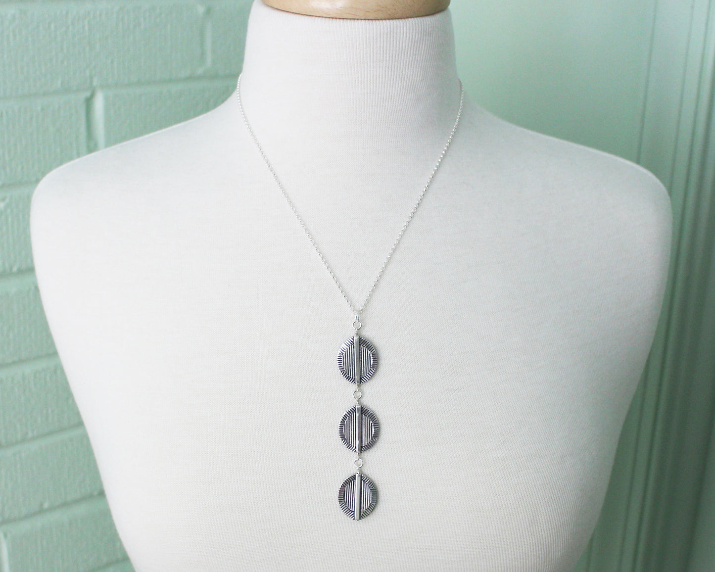 Bali Sterling Silver Trio Necklace